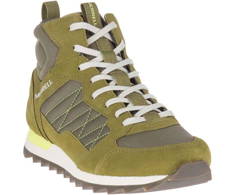 Merrell Alpine Sneaker Mid Joggesko Herre Olivengrønne | 39590M-2SO