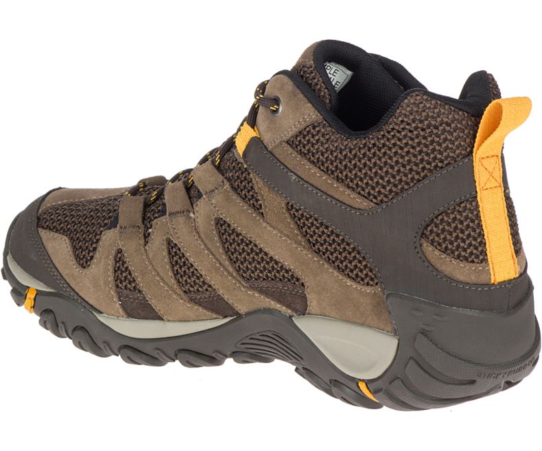 Merrell Alverstone Mid Vanntette Brede Bredde Fjellsko Herre Brune | 35662M-2HB