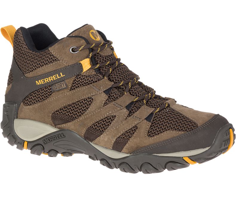 Merrell Alverstone Mid Vanntette Brede Bredde Fjellsko Herre Brune | 35662M-2HB