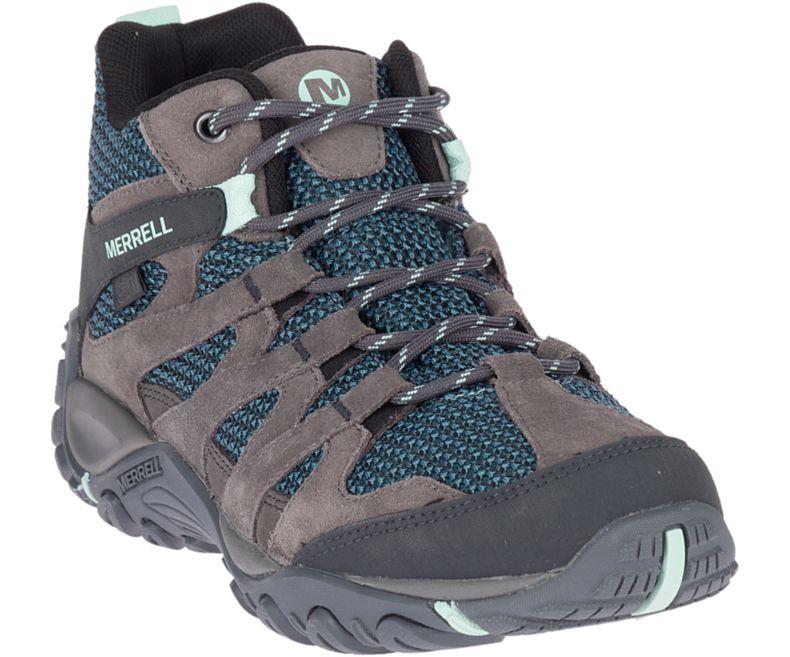 Merrell Alverstone Mid Vanntette Gåsko Dame Dyp Grå | 35663W-1WD