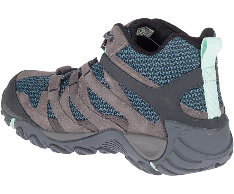 Merrell Alverstone Mid Vanntette Gåsko Dame Dyp Grå | 35663W-1WD