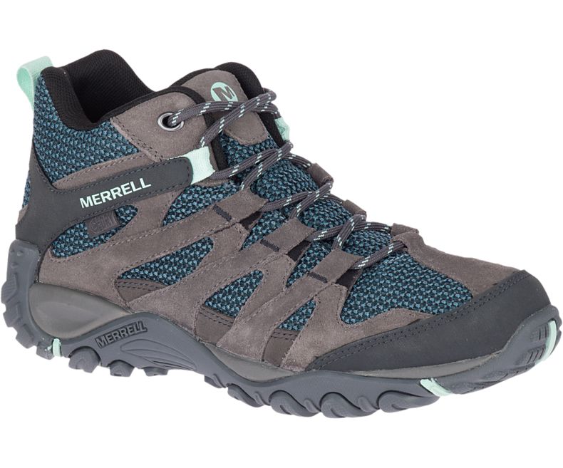 Merrell Alverstone Mid Vanntette Gåsko Dame Dyp Grå | 35663W-1WD