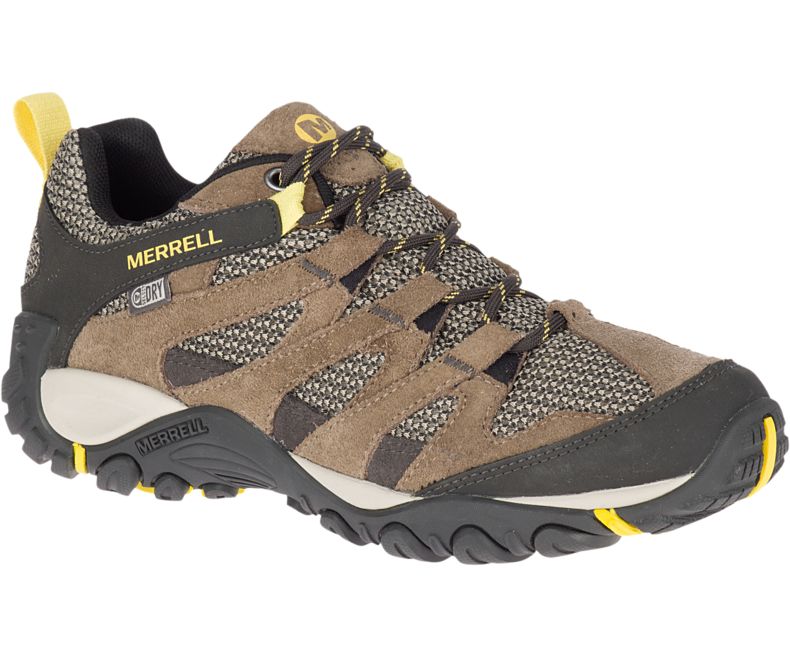 Merrell Alverstone Vanntette Fjellsko Dame Brune Gul | 35666W-1HB