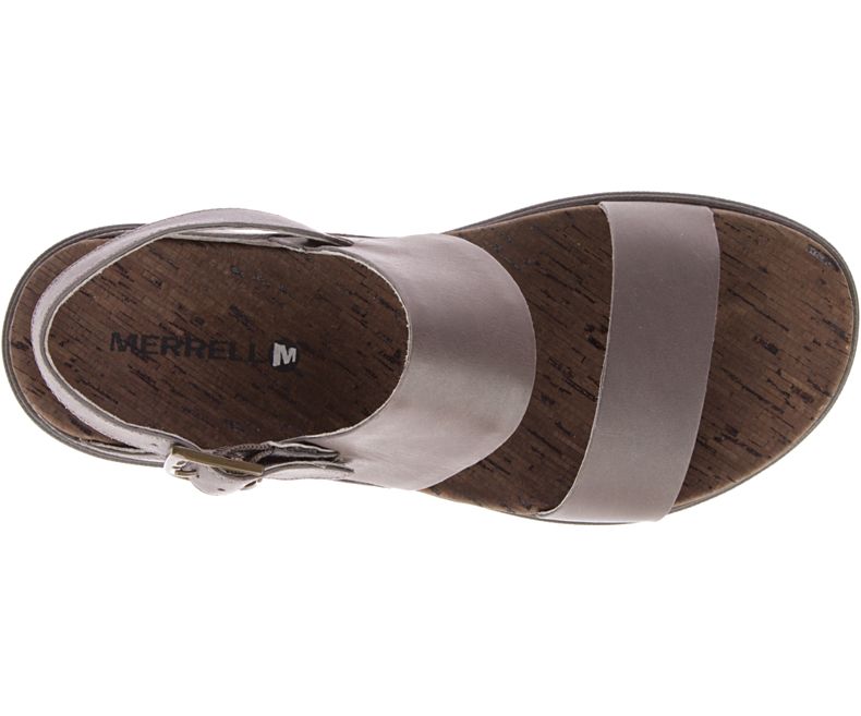 Merrell Around Town Luxe Backstrap Sandaler Dame Brune | 35746W-1SB