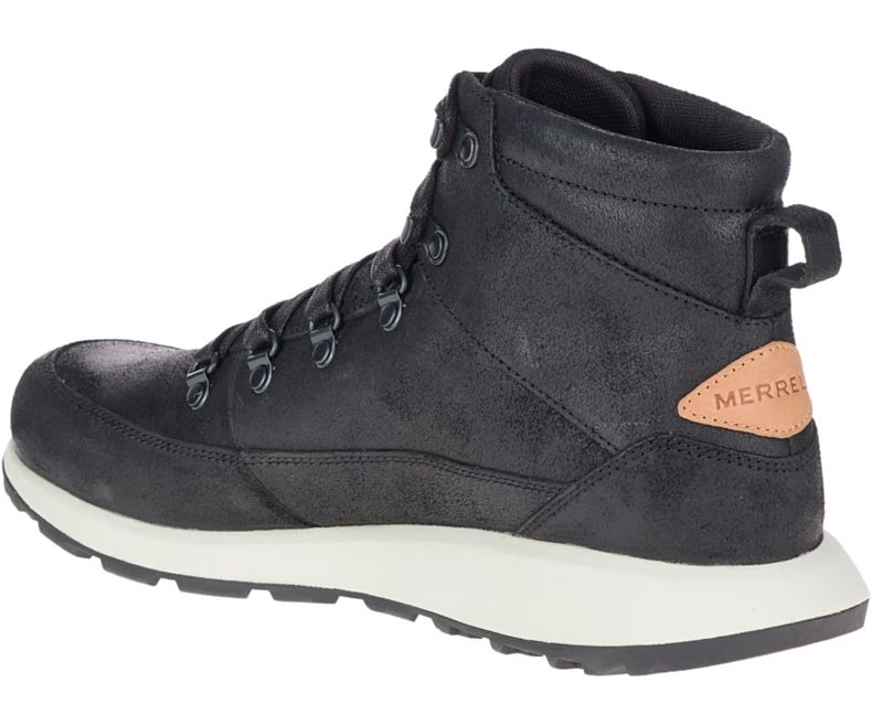 Merrell Ashford Classic Chukka Lær Fritidssko Herre Svarte | 41104M-2CB