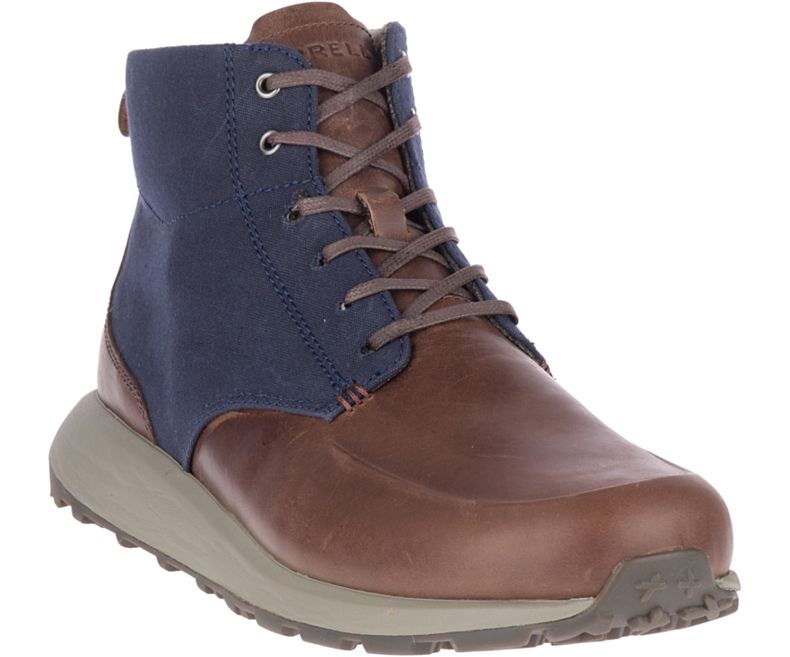 Merrell Ashford Mid Canvas Fritidssko Herre Brune | 41107M-2CB