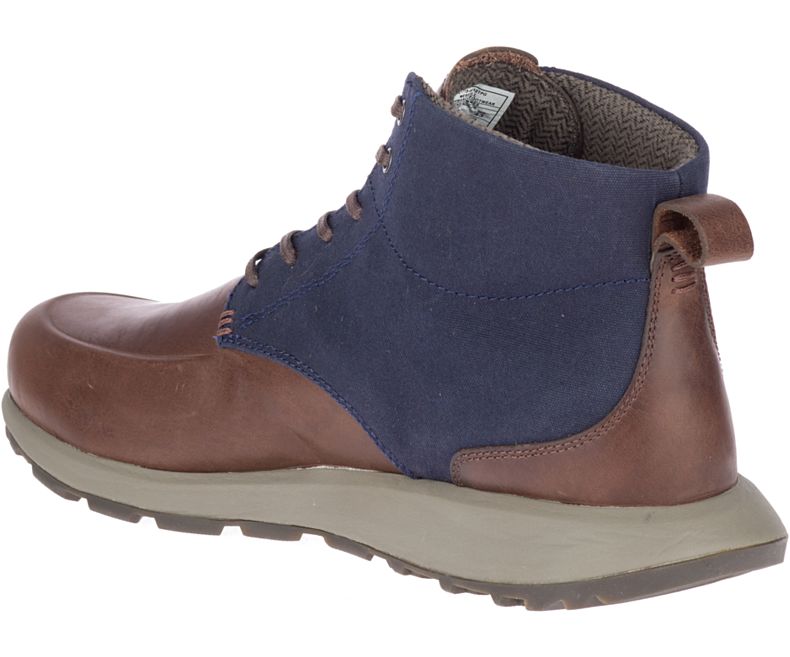 Merrell Ashford Mid Canvas Fritidssko Herre Brune | 41107M-2CB