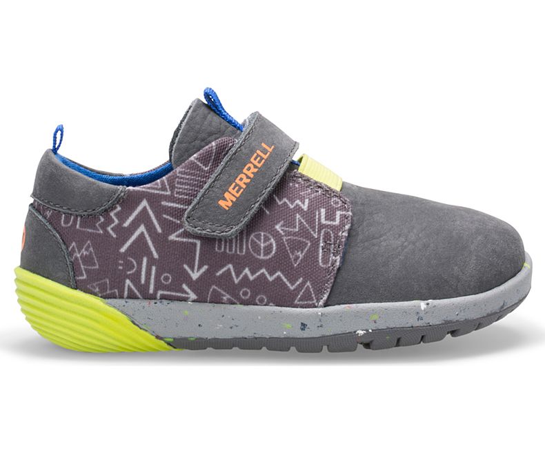 Merrell Bare Steps® Sneaker Fritidssko Barn Grå | 34559B-1CG