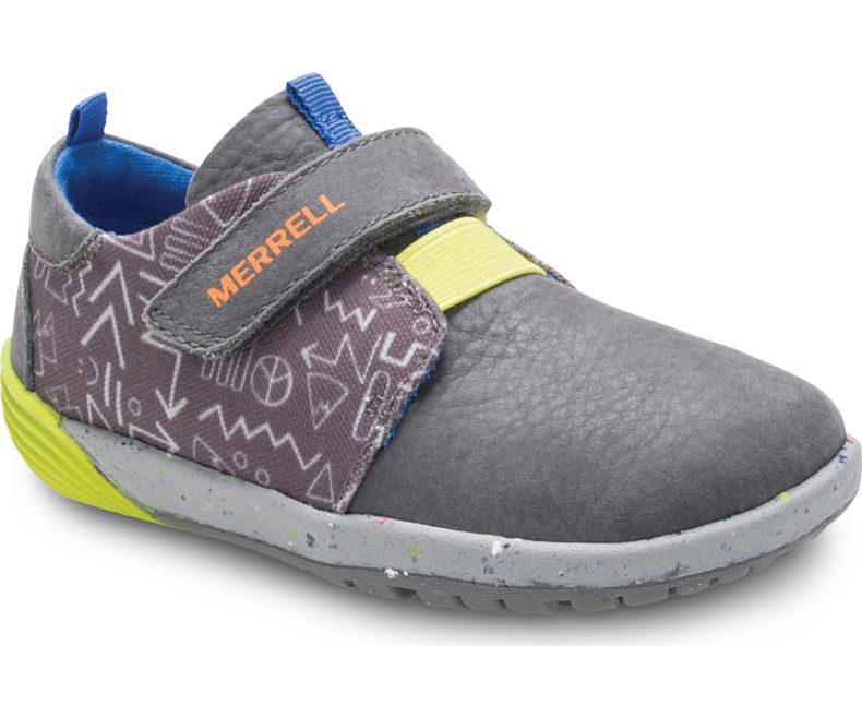 Merrell Bare Steps® Sneaker Fritidssko Barn Grå | 34559B-2CG