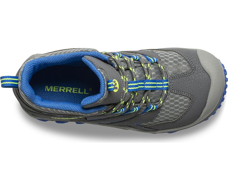 Merrell Chameleon 7 Access Mid Vanntette Boot Fjellstøvler Barn Grå Blå | 41007K-2HG