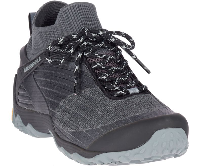 Merrell Chameleon 7 Knit Mid Fjellsko Herre Svarte | 36103M-2HB