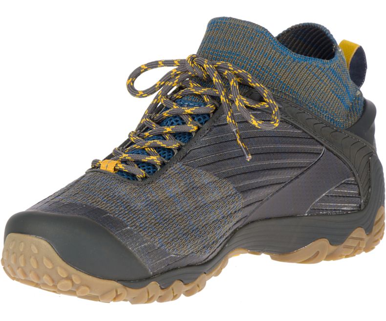 Merrell Chameleon 7 Knit Mid Fjellsko Herre Olivengrønne | 36103M-2HO