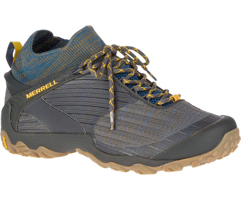 Merrell Chameleon 7 Knit Mid Fjellsko Herre Olivengrønne | 36103M-2HO