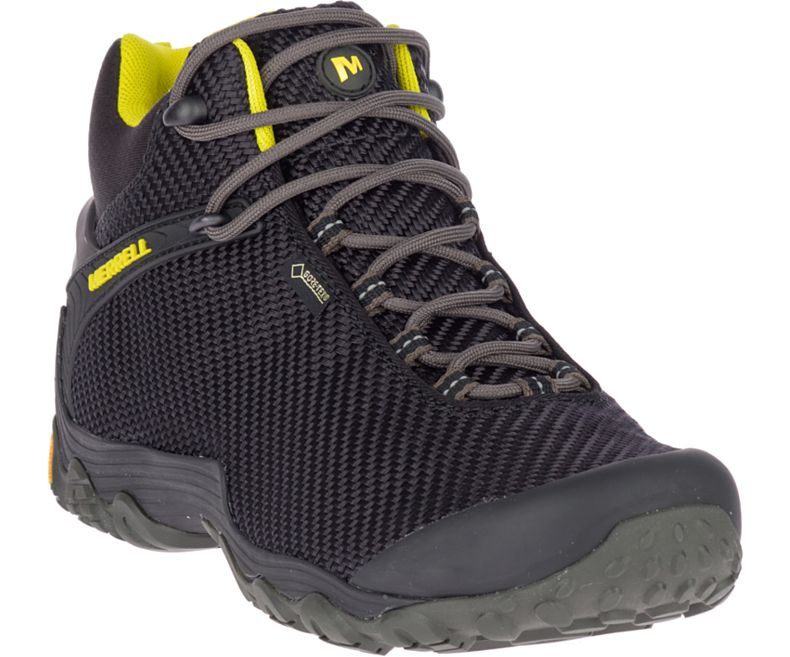 Merrell Chameleon 7 Storm Mid GORE -TEX® Fjellsko Herre Svarte Gull | 32752M-2HB