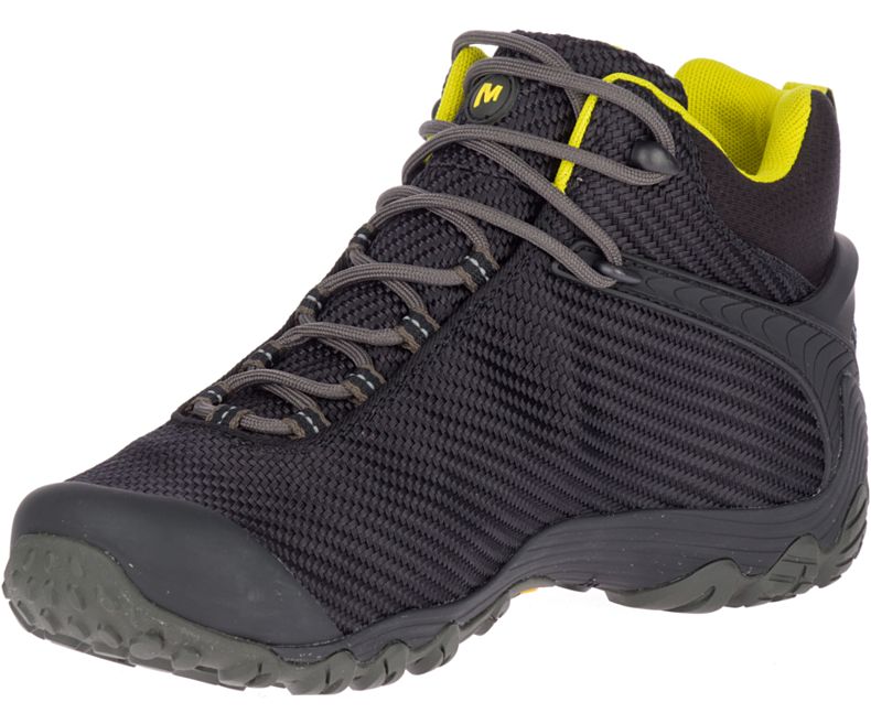 Merrell Chameleon 7 Storm Mid GORE -TEX® Fjellsko Herre Svarte Gull | 32752M-2HB