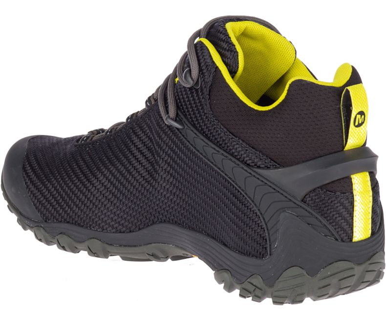 Merrell Chameleon 7 Storm Mid GORE -TEX® Fjellsko Herre Svarte Gull | 32752M-2HB