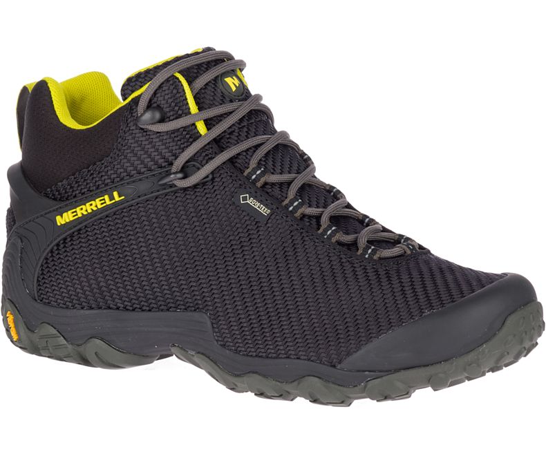 Merrell Chameleon 7 Storm Mid GORE -TEX® Fjellsko Herre Svarte Gull | 32752M-2HB