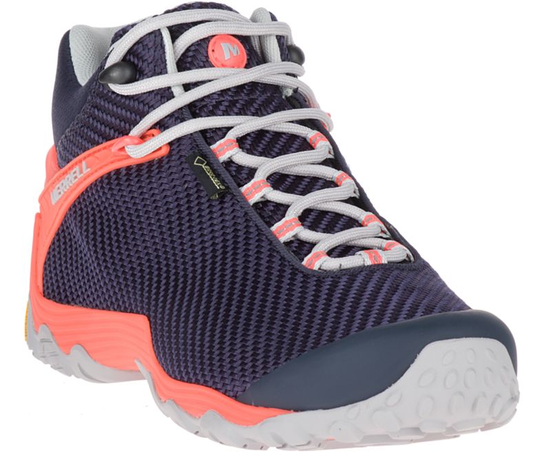 Merrell Chameleon 7 Storm Mid GORE -TEX® Fjellsko Dame Marineblå Rosa | 36279W-1HN