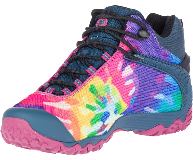 Merrell Chameleon 7 Storm Mid Tie-Dye GORE -TEX® Fjellsko Dame Multicolor | 41356W-1HM