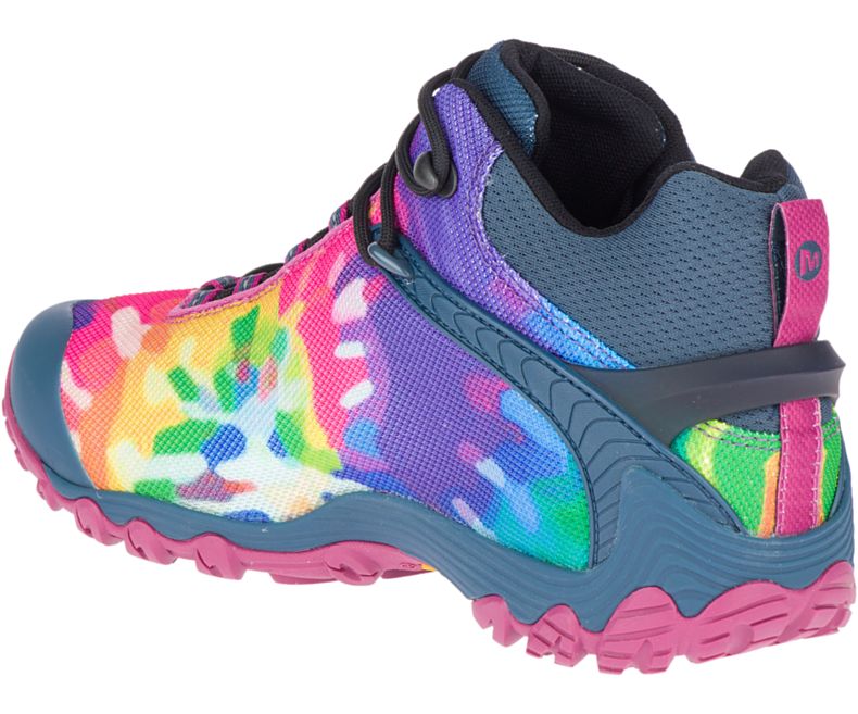 Merrell Chameleon 7 Storm Mid Tie-Dye GORE -TEX® Fjellsko Dame Multicolor | 41356W-1HM