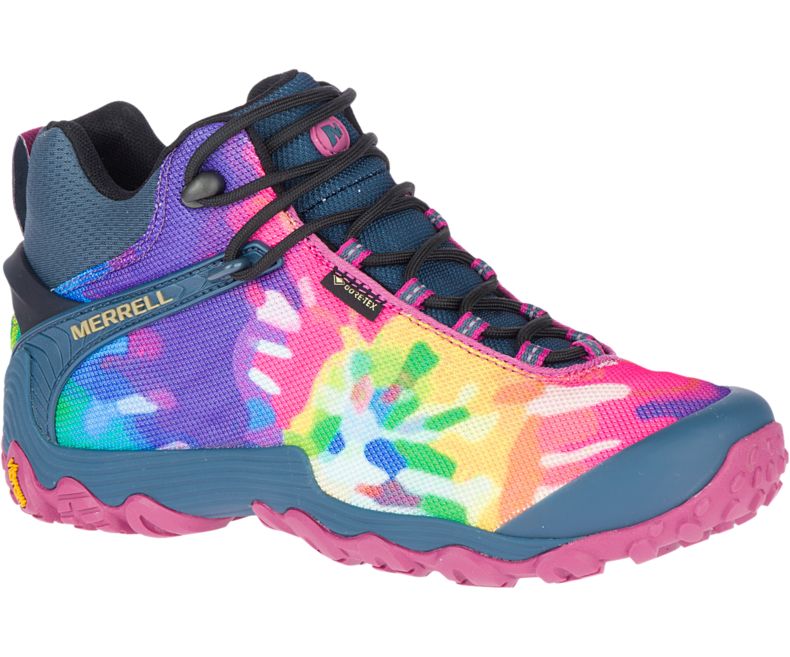 Merrell Chameleon 7 Storm Mid Tie-Dye GORE -TEX® Fjellsko Dame Multicolor | 41356W-1HM