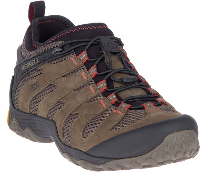 Merrell Chameleon 7 Stretch Vanntette Fjellsko Herre Brune | 33143M-2HB