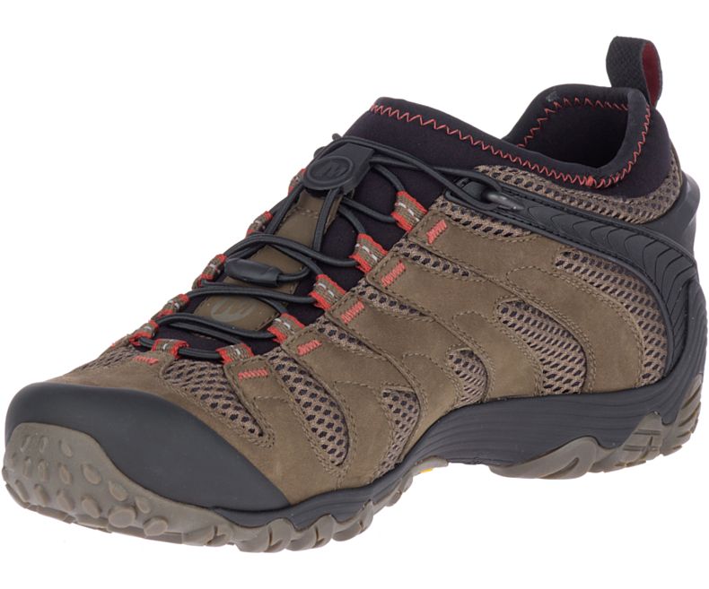 Merrell Chameleon 7 Stretch Vanntette Fjellsko Herre Brune | 33143M-2HB