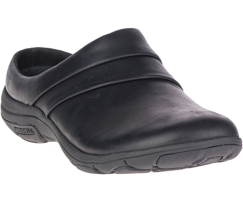 Merrell Dassie Stitch Badesandaler Slip On Sko Dame Svarte | 39479W-1SB