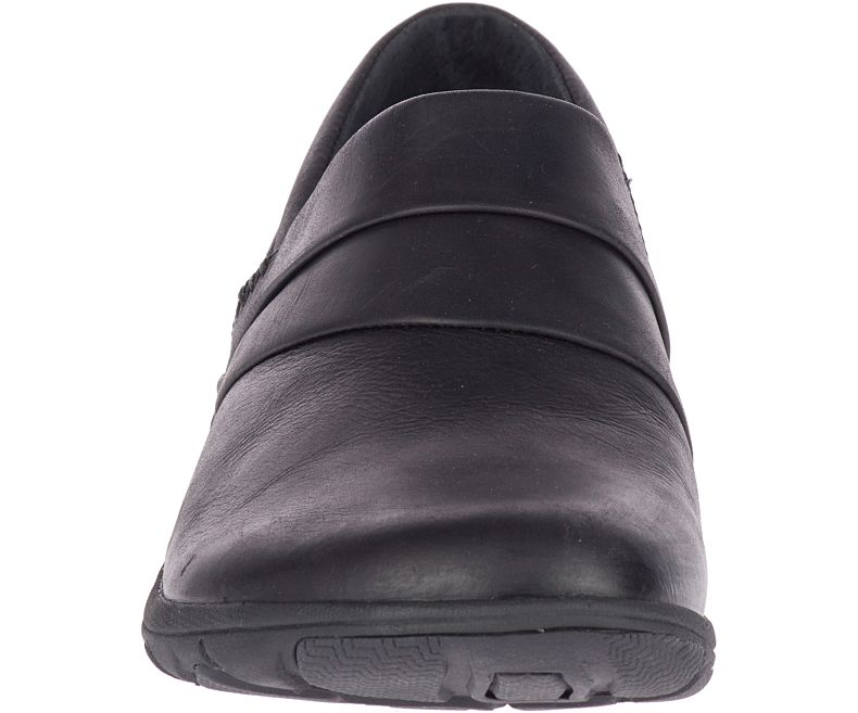 Merrell Dassie Stitch Slip On Sko Dame Svarte | 39477W-1SB