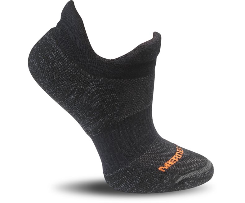 Merrell Dual Tab Trail Runner Sock Sokker Dame Svarte | 30401W-1SB