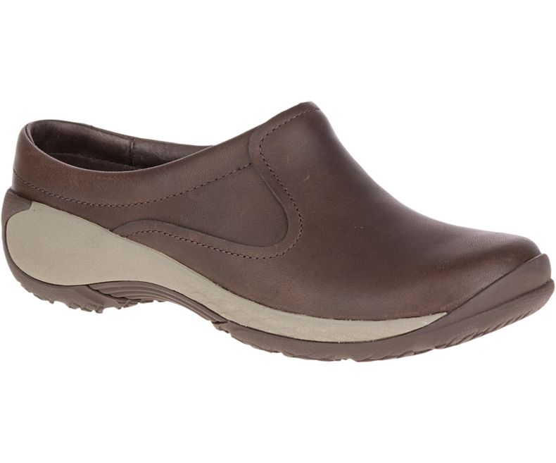 Merrell Encore Q2 Badesandaler Lær Tresko Dame Mørke Brune | 29578W-1CD