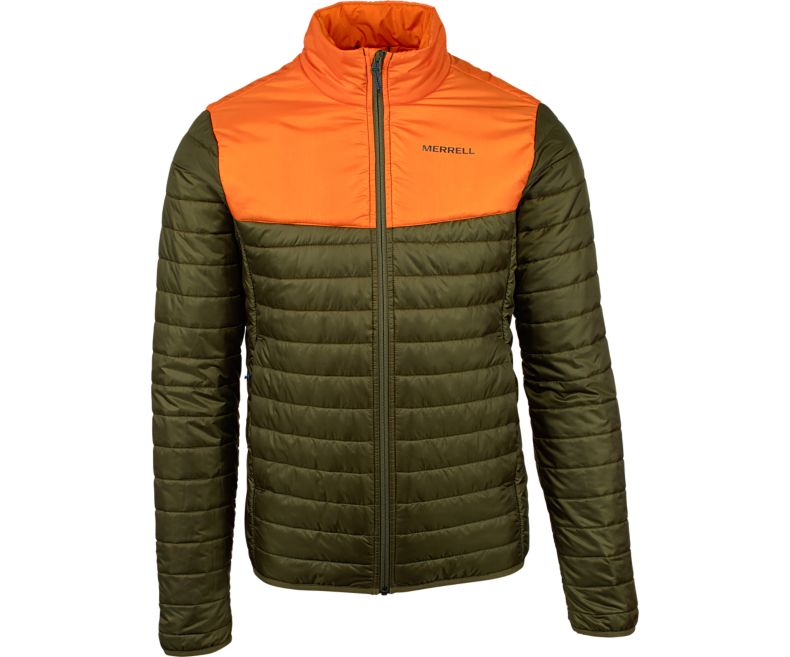 Merrell Entrada Insulated Jacket Tunge Jakker Herre Olivengrønne | 38910M-2HO