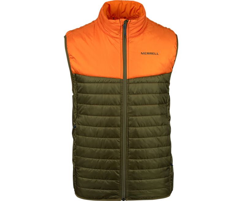 Merrell Entrada Insulated Vest Vester Herre Olivengrønne | 37556M-2VO