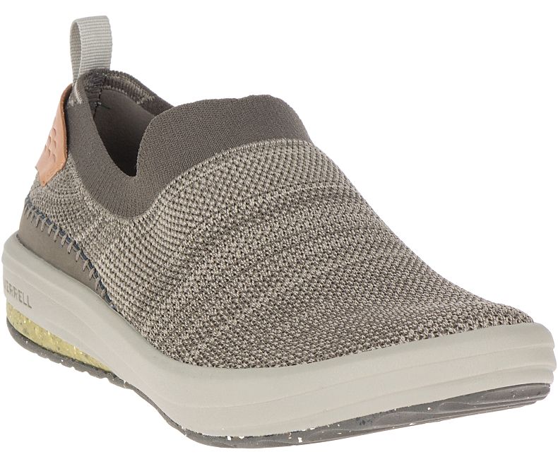 Merrell Gridway Moc Slip On Sko Herre Khaki | 35888M-2SK