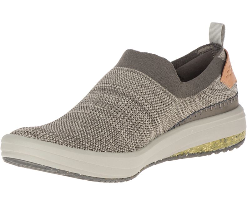 Merrell Gridway Moc Slip On Sko Herre Khaki | 35888M-2SK