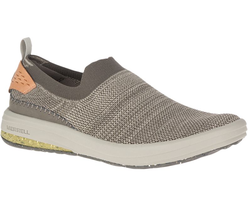 Merrell Gridway Moc Slip On Sko Herre Khaki | 35888M-2SK