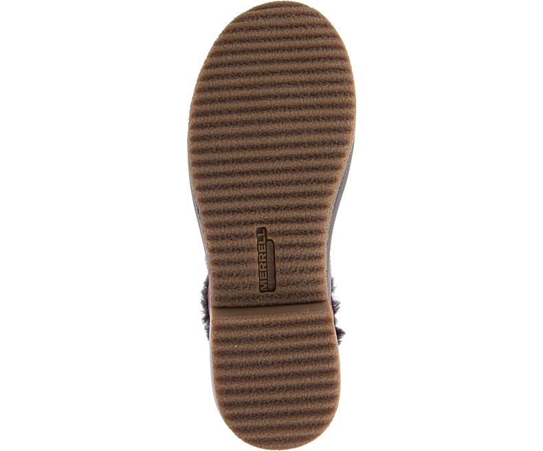 Merrell Haven Bluff Polar Vanntette Vinterstøvler Dame Mørke Rød Svarte | 41499W-1WD