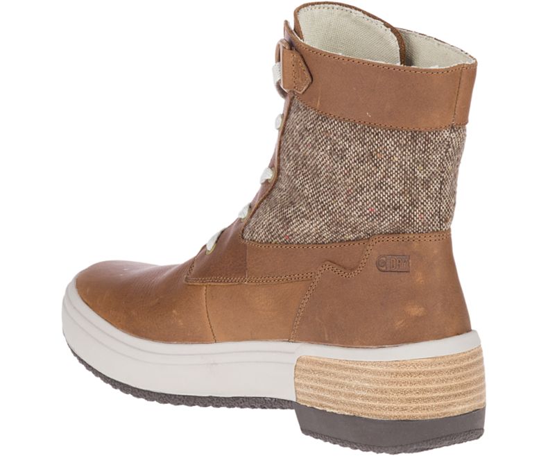 Merrell Haven Mid Blonder Vanntette Vinterstøvler Dame Brune | 40976W-1WB