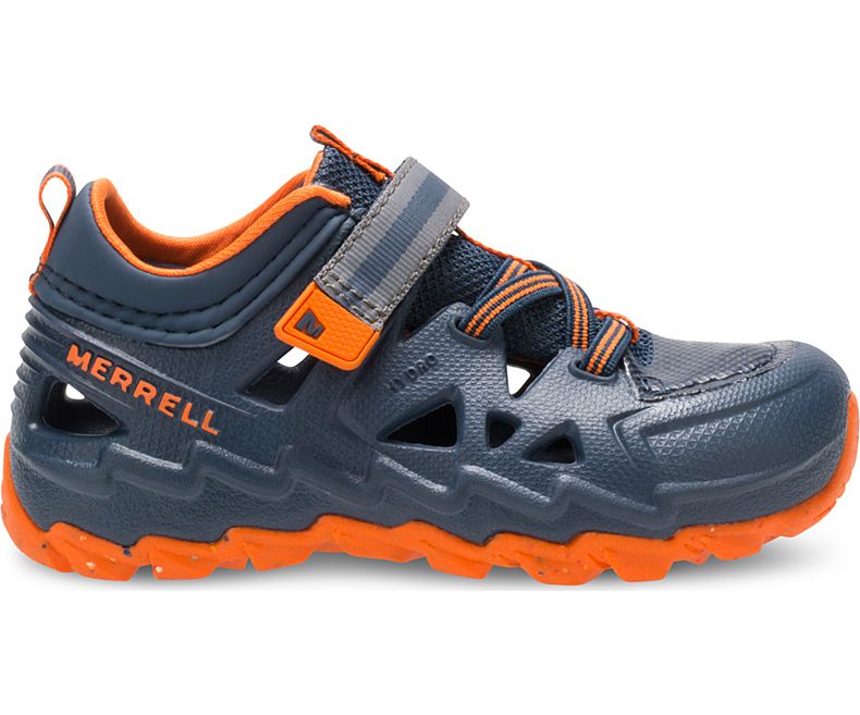 Merrell Hydro Jr. 2.0 Sneaker Sandal Sandaler Barn Marineblå Oransje | 31318B-1SN