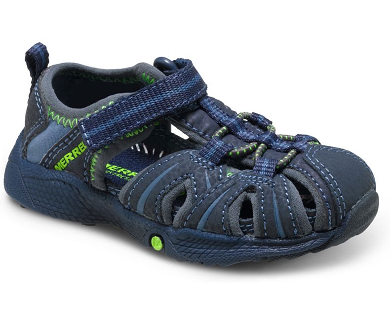 Merrell Hydro Jr. Sandal Sandaler Barn Marineblå Grønn | 15518B-2SN