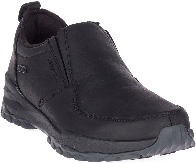 Merrell Icepack Guide Moc Polar Vanntette Fjellstøvler Dame Svarte | 41578W-1HB