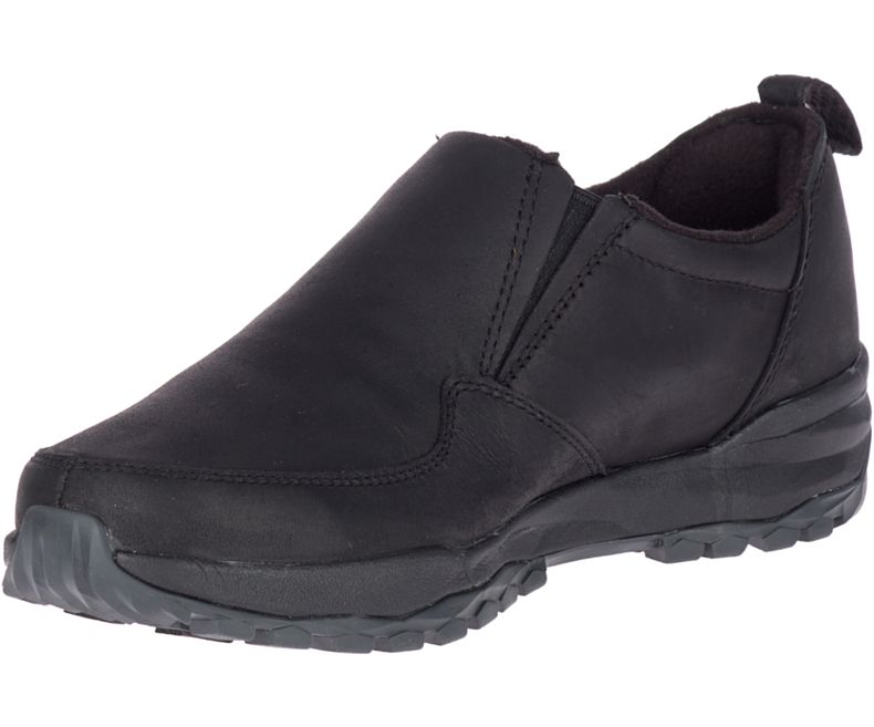 Merrell Icepack Guide Moc Polar Vanntette Slip On Sko Dame Svarte | 41578W-1SB