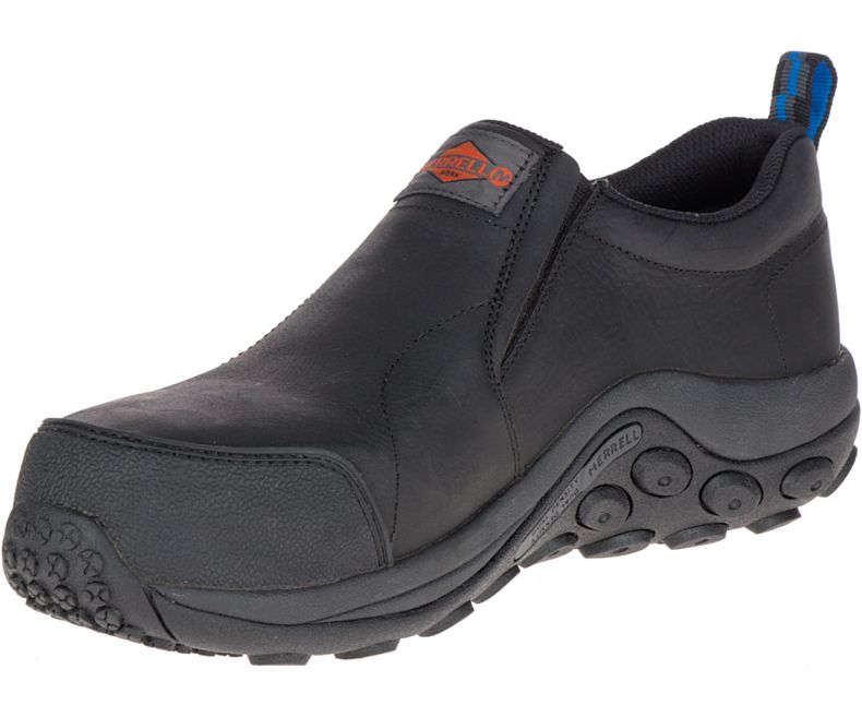 Merrell Jungle Moc Comp Tå Arbeids Shoe Slip On Sko Herre Svarte | 29093M-2SB