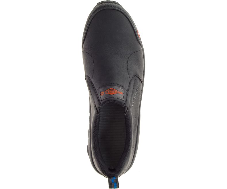 Merrell Jungle Moc Comp Tå Arbeids Shoe Brede Bredde Slip On Sko Herre Svarte | 29094M-2SB