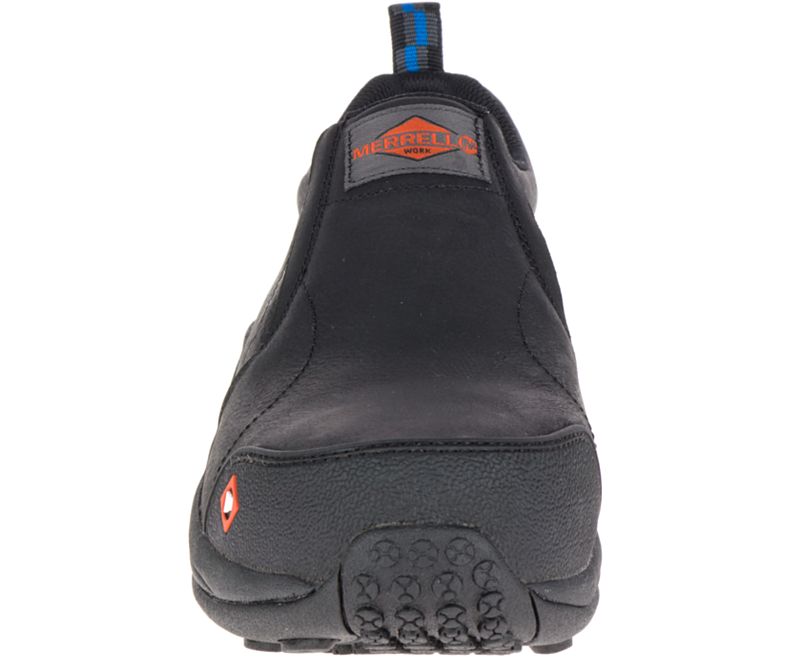 Merrell Jungle Moc Comp Tå Arbeids Shoe Brede Bredde Slip On Sko Herre Svarte | 29094M-2SB