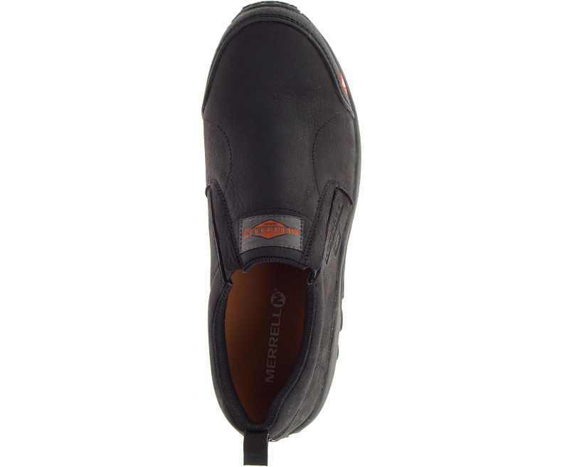 Merrell Jungle Moc ESD Comp Tå Arbeids Shoe Brede Bredde Slip On Sko Herre Svarte | 32720M-2SB