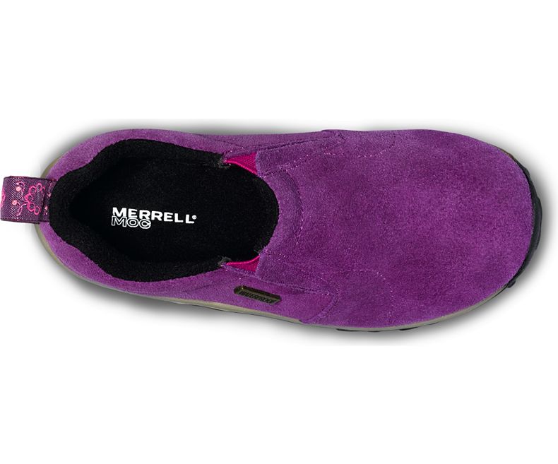 Merrell Jungle Moc Frosty Vanntette Joggesko Barn Mørke Fuchsia | 28216K-1SD