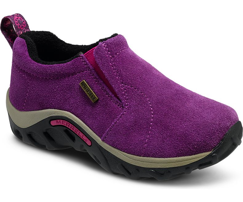 Merrell Jungle Moc Frosty Vanntette Joggesko Barn Mørke Fuchsia | 28216K-1SD