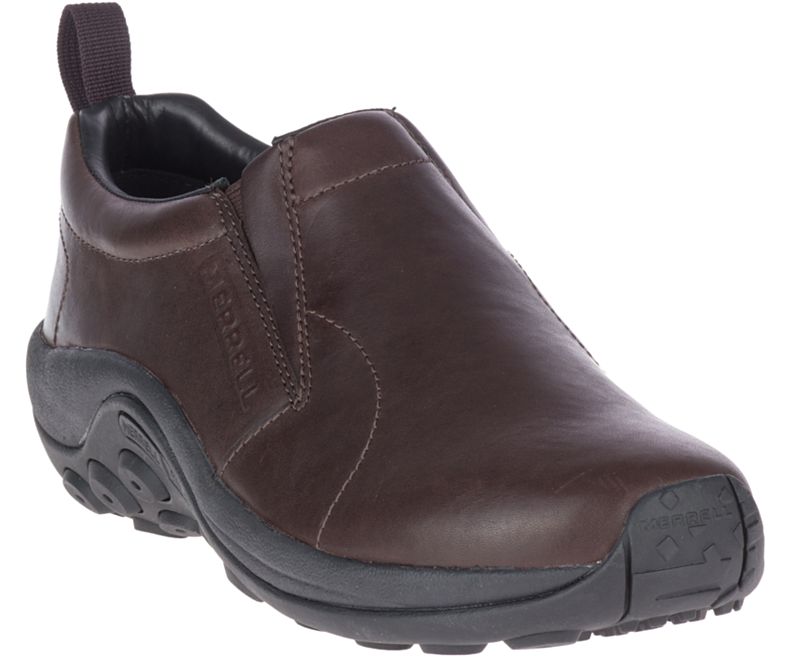 Merrell Jungle Moc Lær 2 Brede Bredde Tresko Herre Mørke Brune | 39619M-2CD