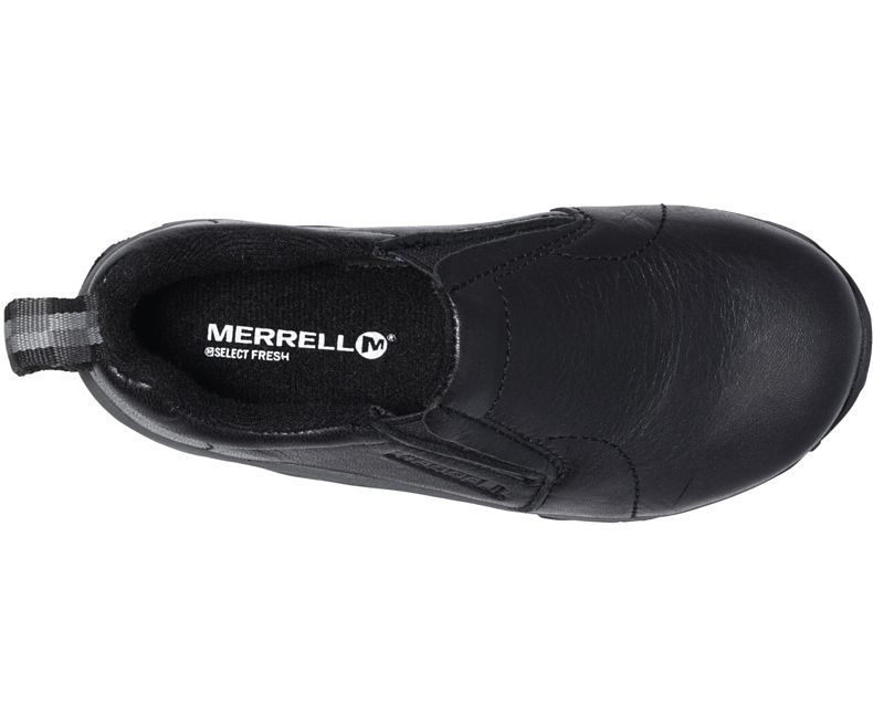 Merrell Jungle Moc Lær Tresko Barn Svarte | 22976K-2CB